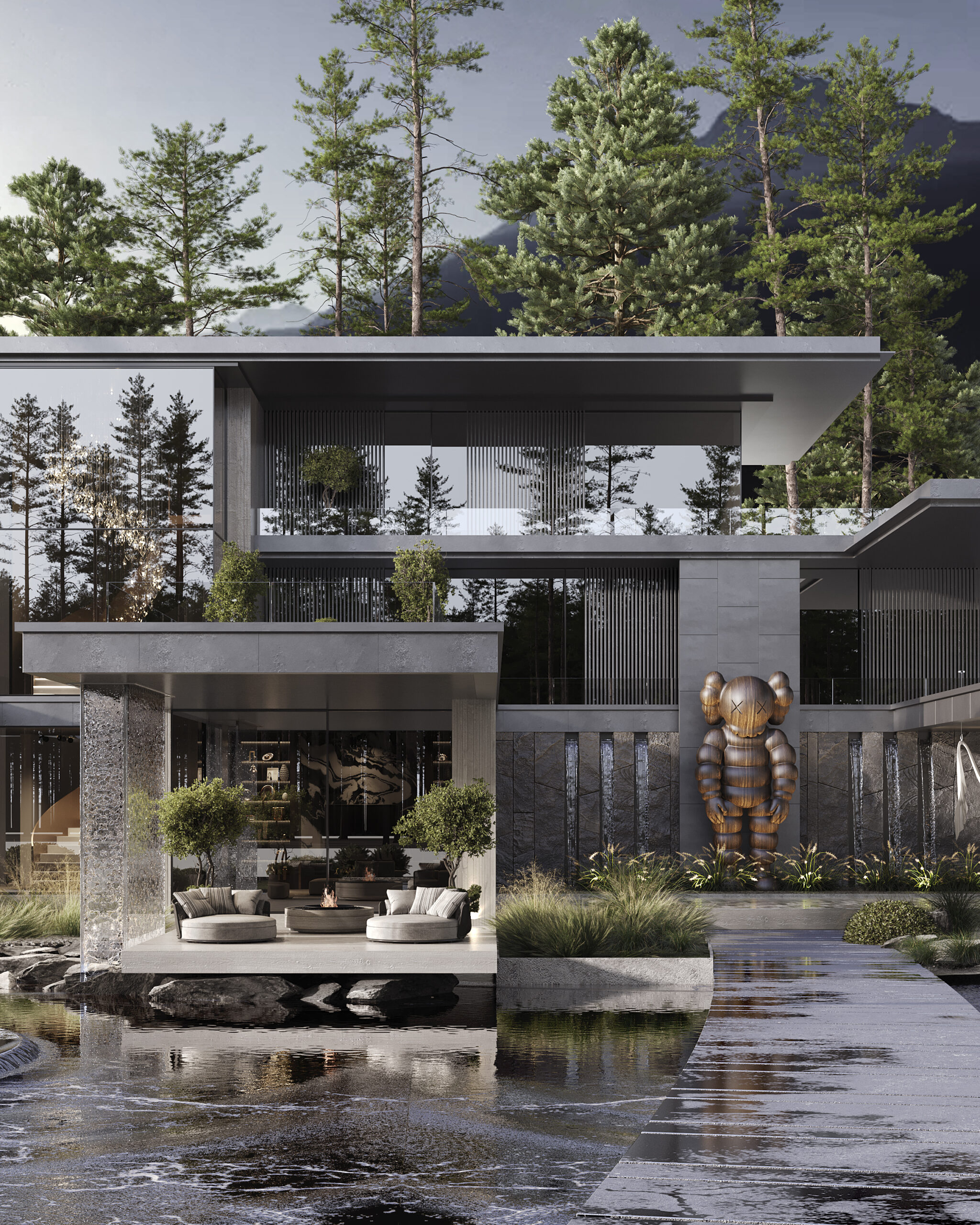 Contemporary villa design Dubai by Solomia Home